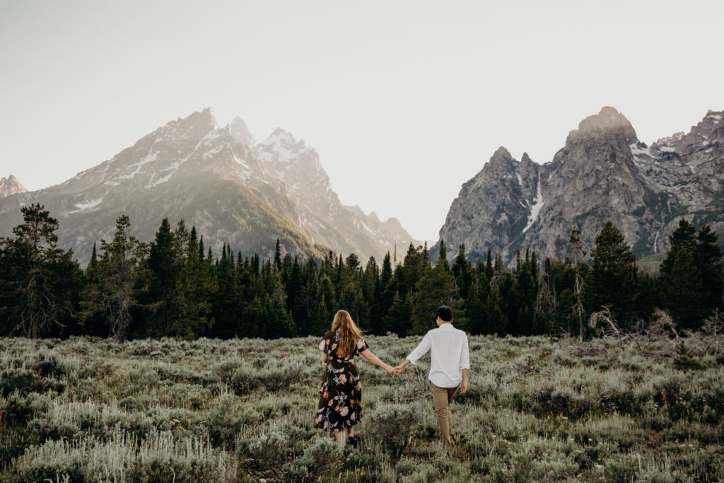 wyoming engagement session