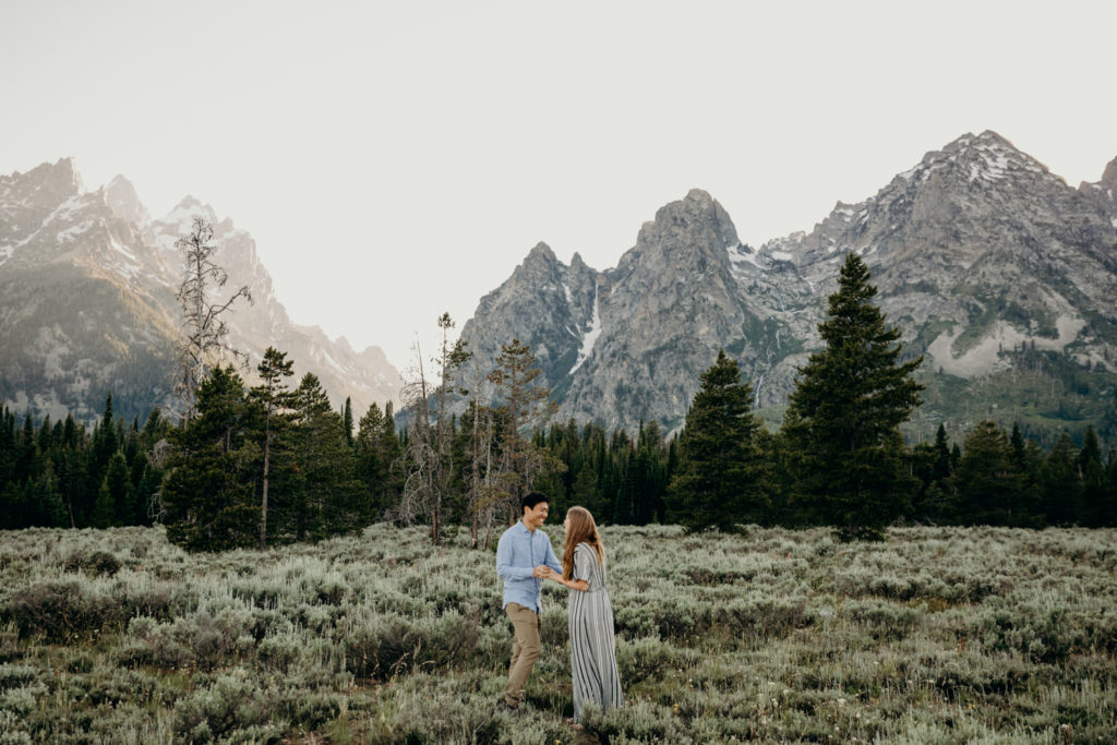 engagement in the tetons