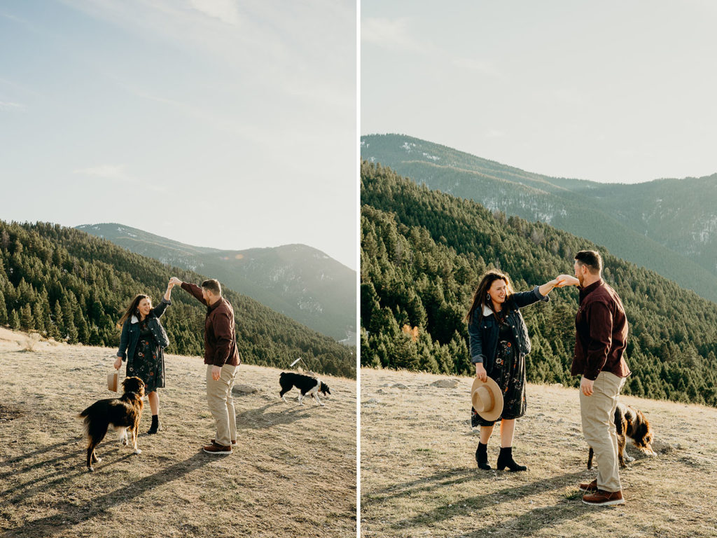 jackson hole adventure engagement