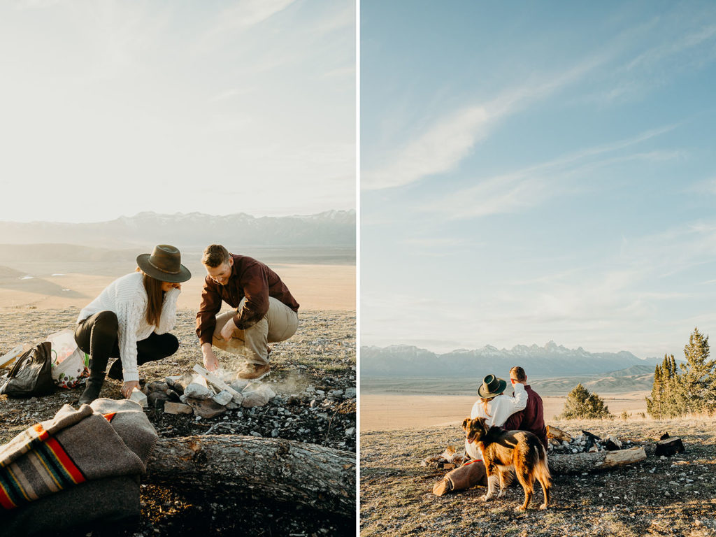 jackson hole adventure engagement