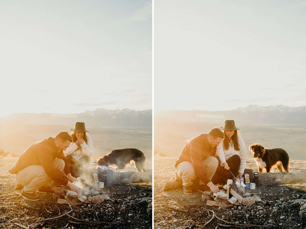 jackson hole adventure engagement