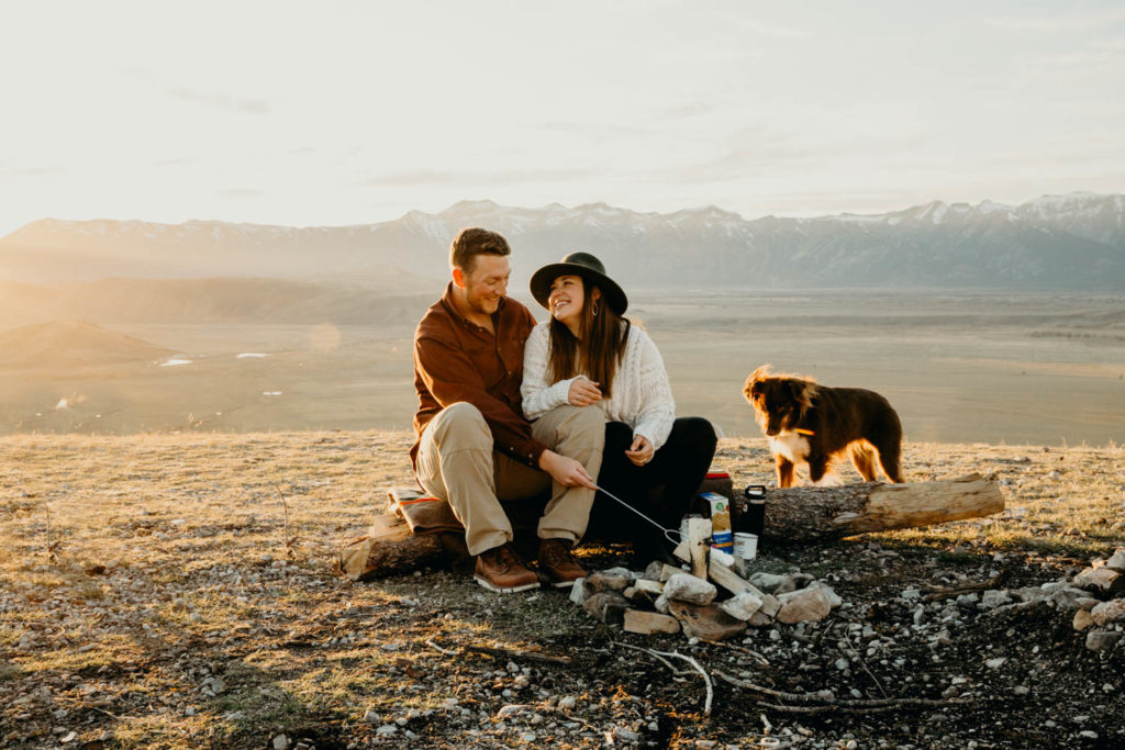 jackson hole adventure engagement