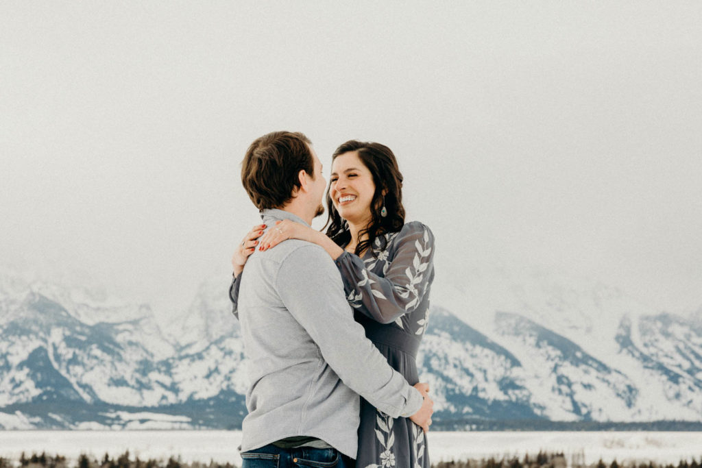 Grand Teton National Park Winter Engagement