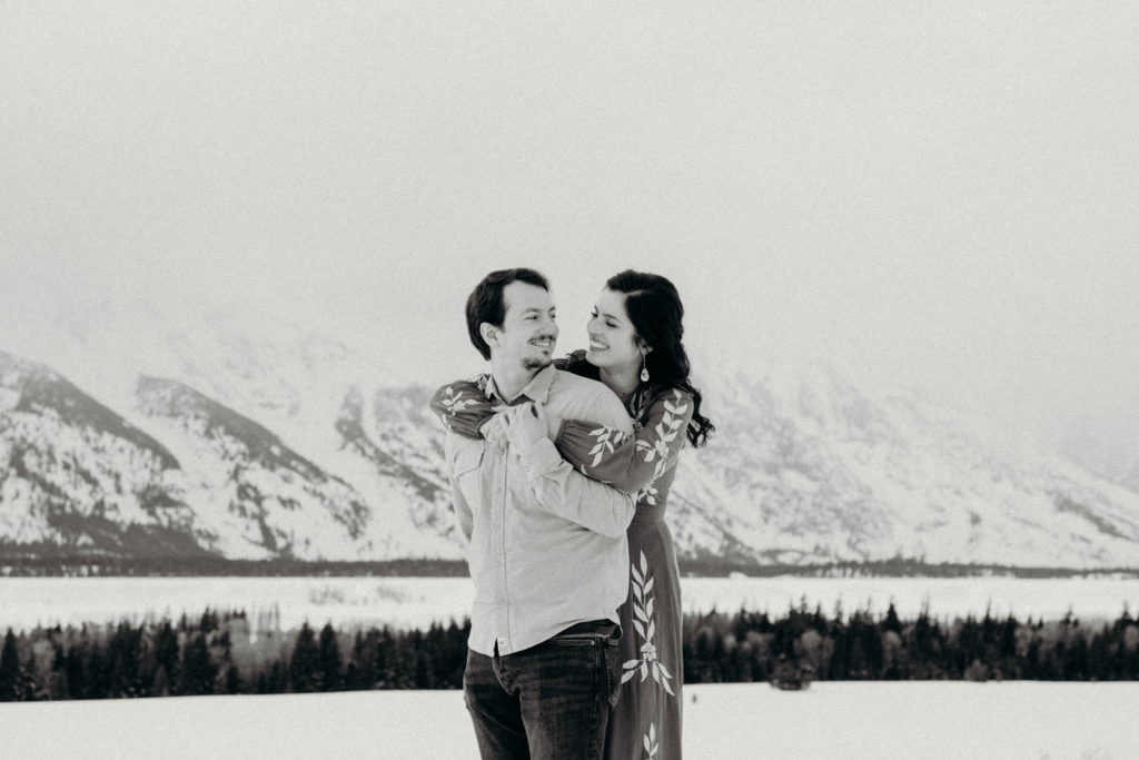 Grand Teton National Park Winter Engagement