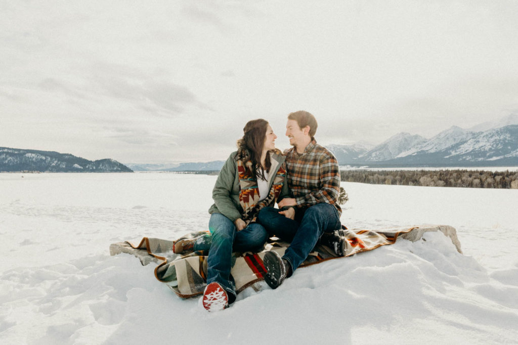 Grand Teton National Park Winter Engagement