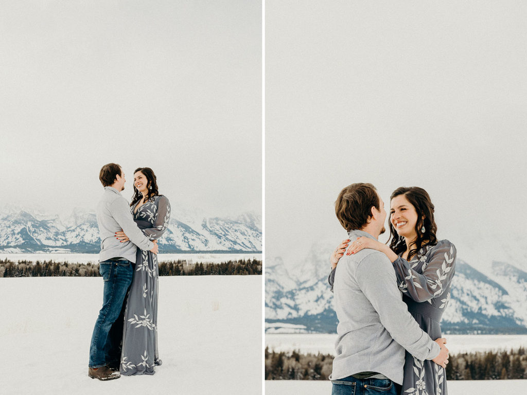 Grand Teton National Park Winter Engagement