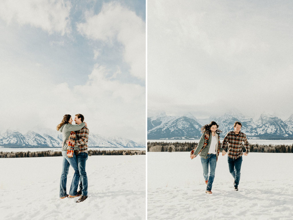 Grand Teton National Park Winter Engagement