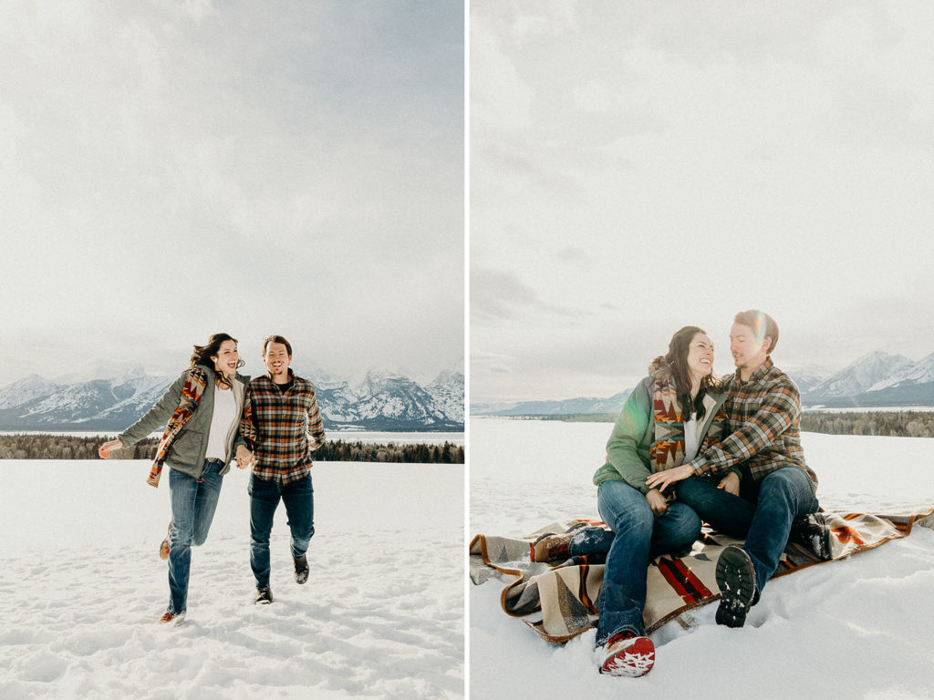 Grand Teton National Park Winter Engagement