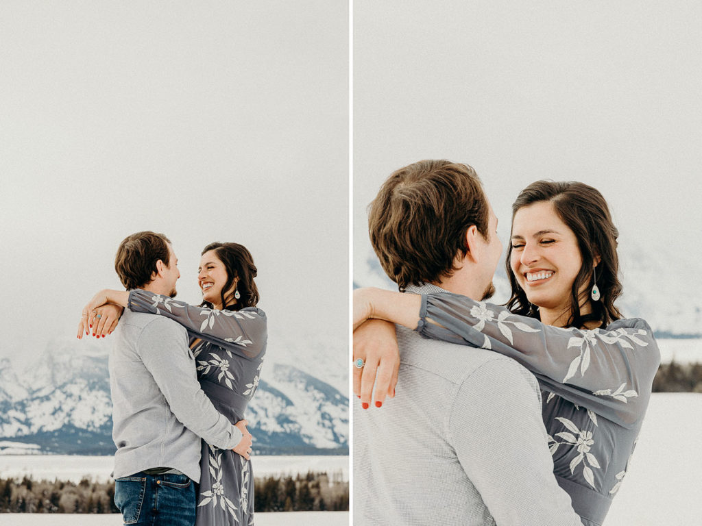 Grand Teton National Park Winter Engagement