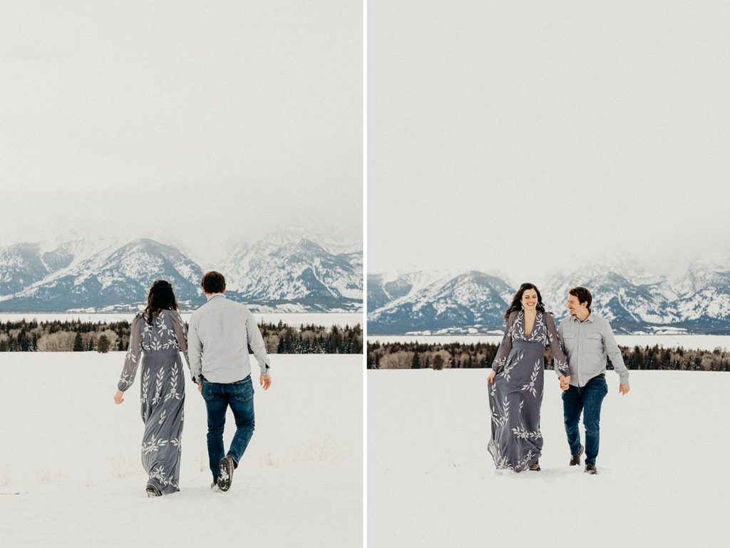 Grand Teton National Park Winter Engagement