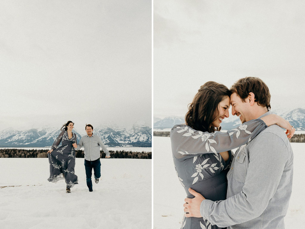 Grand Teton National Park Winter Engagement