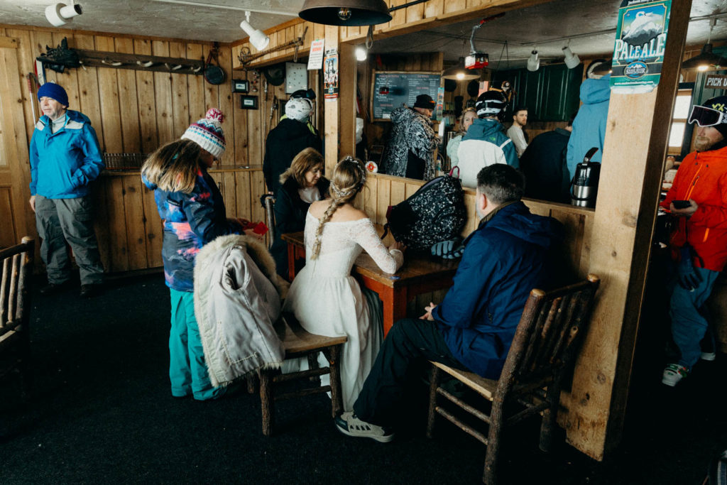 Jackson Hole Mountain Resort Snowboarding Wedding
