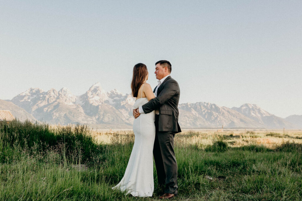 mormon row bridal session