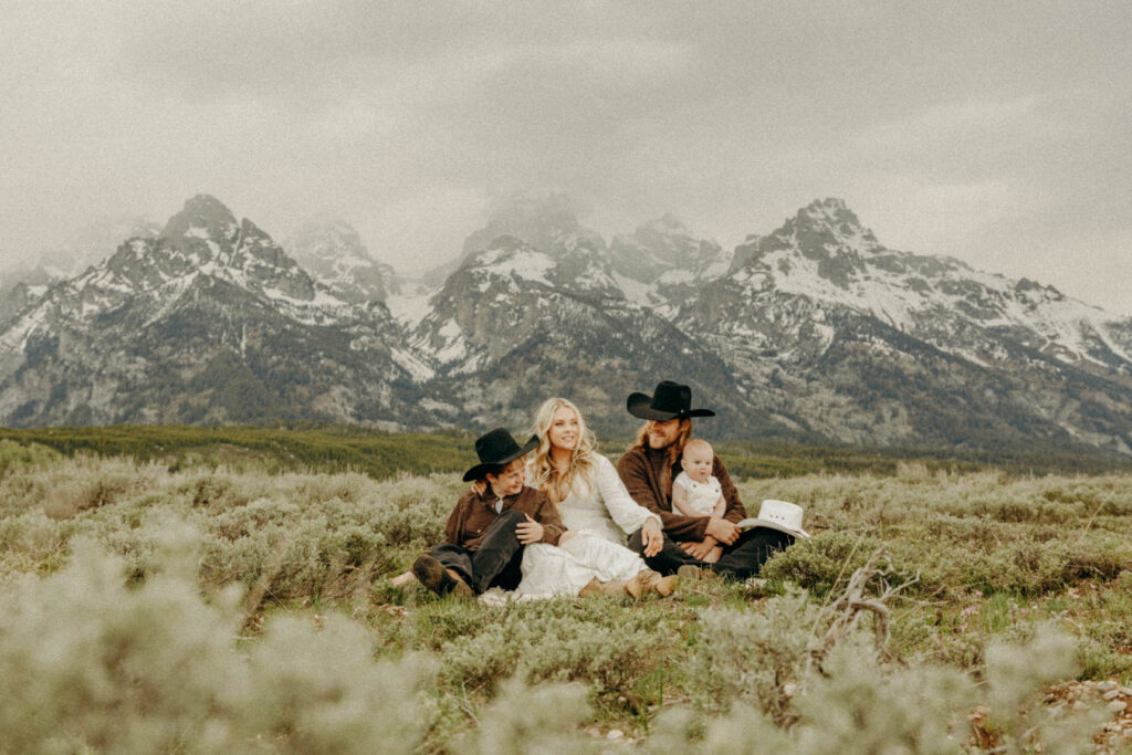 Mountain Family session in the Tetons